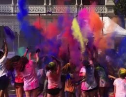 Purim colour party at The King David School